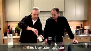 aerolatte  milk frother makes three layer caffè latte macchiato [upl. by Cynara189]