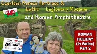 305 Caerleon Castle Roman Fortress and Baths Legionary Museum and Roman Amphitheatre Wales [upl. by Ahsima]