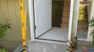 Jeld Wen Front Door Installation  Really crappy products and craftsmanship PART 1 [upl. by Hyacinthia577]