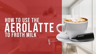 How To Use the AeroLatte To Froth Milk [upl. by Coh]