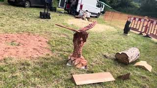 A fabulous range of wooden sculpture at Caerleon festival 2024 [upl. by Vale]