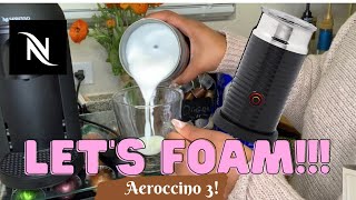 How To Foam Milk With Aeroccino 3 Make Coffee With Foam Tips amp Tricks  Easy Foamed Latte Recipe [upl. by Nagek]