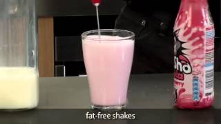 How to make a fat free milkshake using an aerolatte milk frother [upl. by Aneroc]